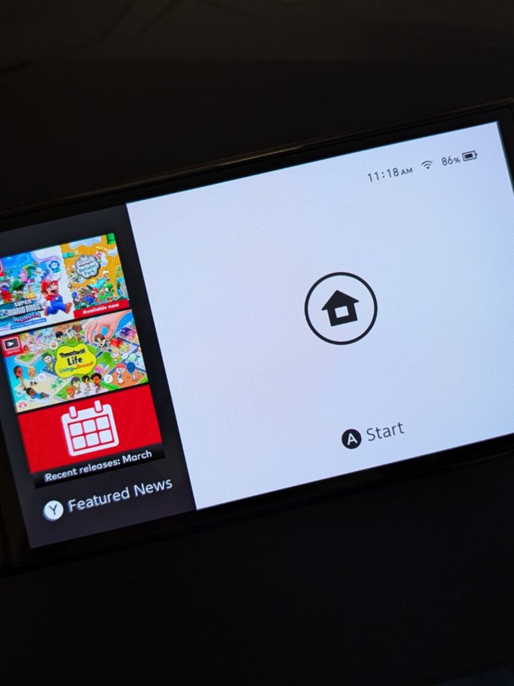 Nintendo Switch OLED Console with White Joy-Con and Black Docking Grip - Picture 7 of 7